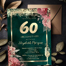 Search for green surprise 60th birthday invitations Gold