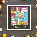 Recherche de pop art serviettes Super héros