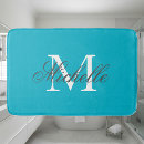 Search for turquoise bath mats Monogrammed
