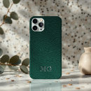 Recherche de cuir vert iphone coques Élégant