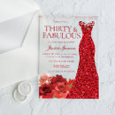 Search for red dress party invitations Floral