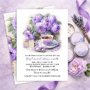 Search for purple tea party invitations Elegant