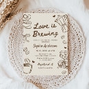 Search for chocolate bridal shower invitations Coffee beans