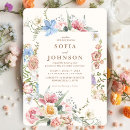 Search for blue and blush wedding invitations Botanical