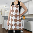 Search for white diamond pattern aprons Geometric design