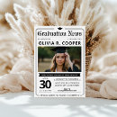 Search for newspaper graduation invitations announcements Black and white