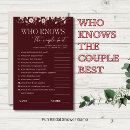 Search for who knows the couple best Bride