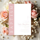 Recherche de blush pink baptême invitations Baptême de fille