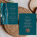 Recherche de rose et bleu turquoise invitations Tendance