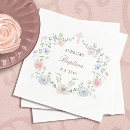 Recherche de fleurs pastel serviettes Baptême
