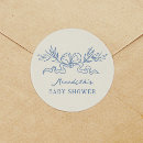 Search for blue ribbon stickers Watercolor