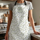 Search for olive green aprons Elegant