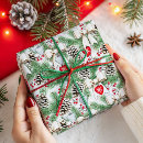 Search for christmas cone wrapping paper Evergreen