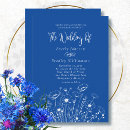 Recherche de bleu cobalt mariage invitations Tendance