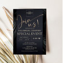 Search for luxury event invitations Black and gold