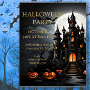 Search for black halloween invitations Haunted house