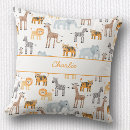 Recherche de motif girafe coussins Moderne