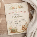 Search for library card baby shower invitations Teddy bear