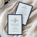 Recherche de rsvp de bleu marine invitations Calligraphie