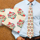 Recherche de peint à la main cravates Floral