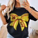 Search for softball team tshirts Coquette bows