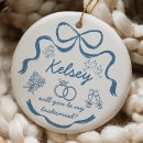 Search for bridesmaid ornaments Newly weds
