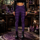 Search for halloween witch leggings Horizontal stripes