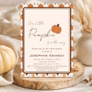 Search for our little pumpkin baby shower invitations Rustic