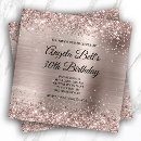 Search for foil birthday invitations Glitter