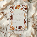 Search for fall shower invitations Autumn leaves