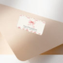 Search for pink ribbon return address labels Vintage