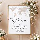 Search for adventure baby shower signs World map