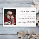 Search for santa claus business cards Santa for hire