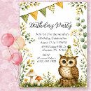 Search for owl flat 5x7 invitations Kids