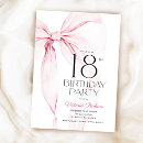 Search for pink 18th birthday invitations Elegant