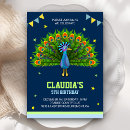 Search for peacock birthday invitations Party