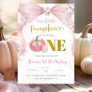 Search for blush pink 1st birthday invitations Baby girl
