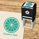 Search for lemon rubber stamps Round