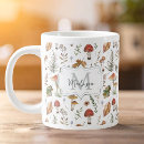 Search for vintage mushroom mugs Watercolor