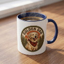 Search for golden retriever dad mugs Birthday