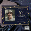 Search for elegant 65th birthday invitations Glitter