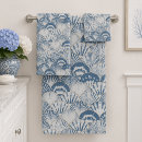 Search for blue seashells bath towels Seashell pattern