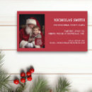 Search for santa business cards Santa for hire