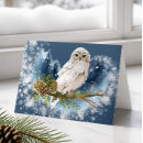 Search for owl note cards Winter