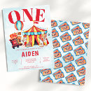 Search for carnival 1st birthday invitations Vintage