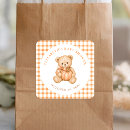 Recherche de ruban orange autocollants Baby shower