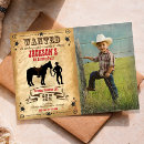 Search for cowboy birthday invitations Cowboy and horse
