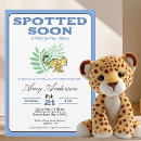 Search for cheetah baby shower invitations Whimsical