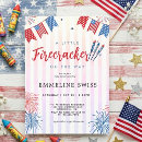 Search for fireworks baby shower invitations Patriotic