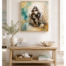 Recherche de plage art Mural